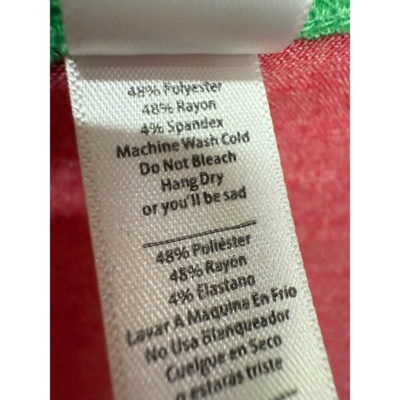 Lularoe Watermelon Green Perfect Tee Size Medium Oversized Scoop Neck - Picture 6 of 6